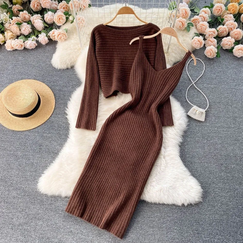 Adeline Dress with Sweater