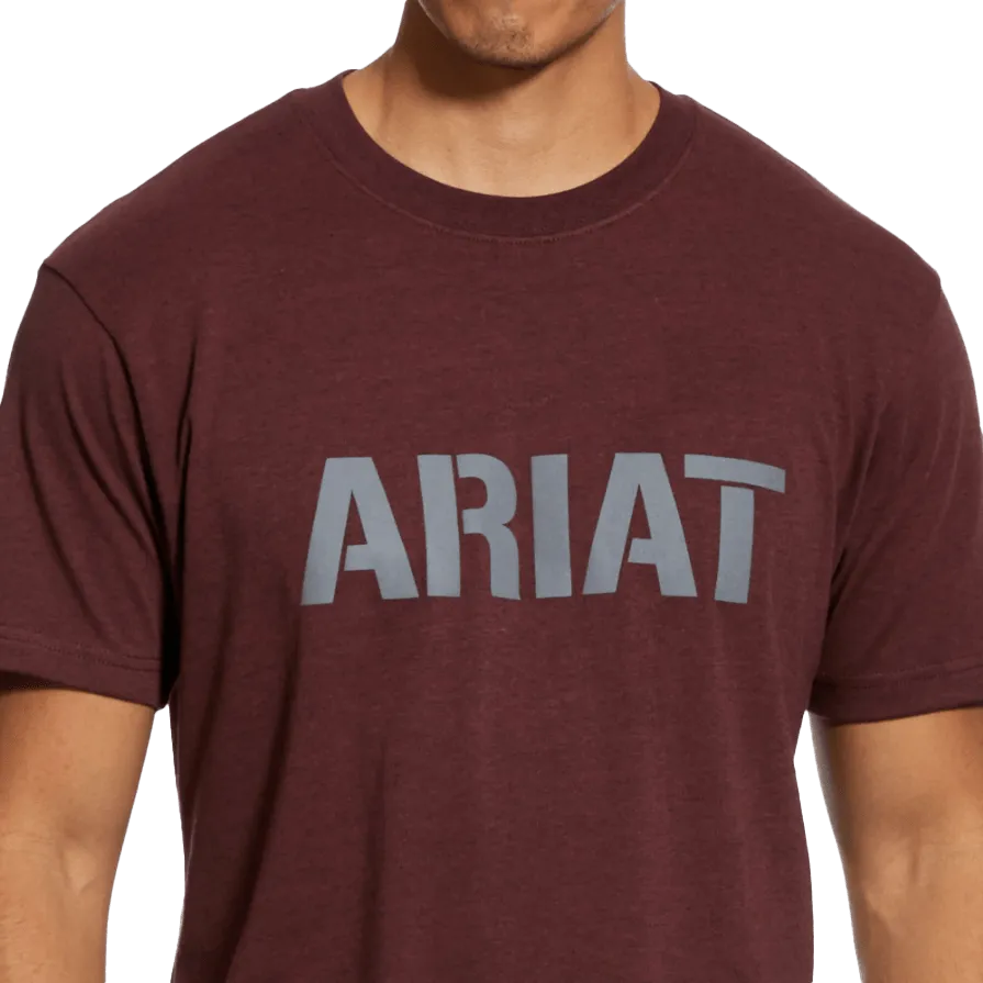 Ariat Rebar Cotton Strong Black Logo Short Sleeve Top