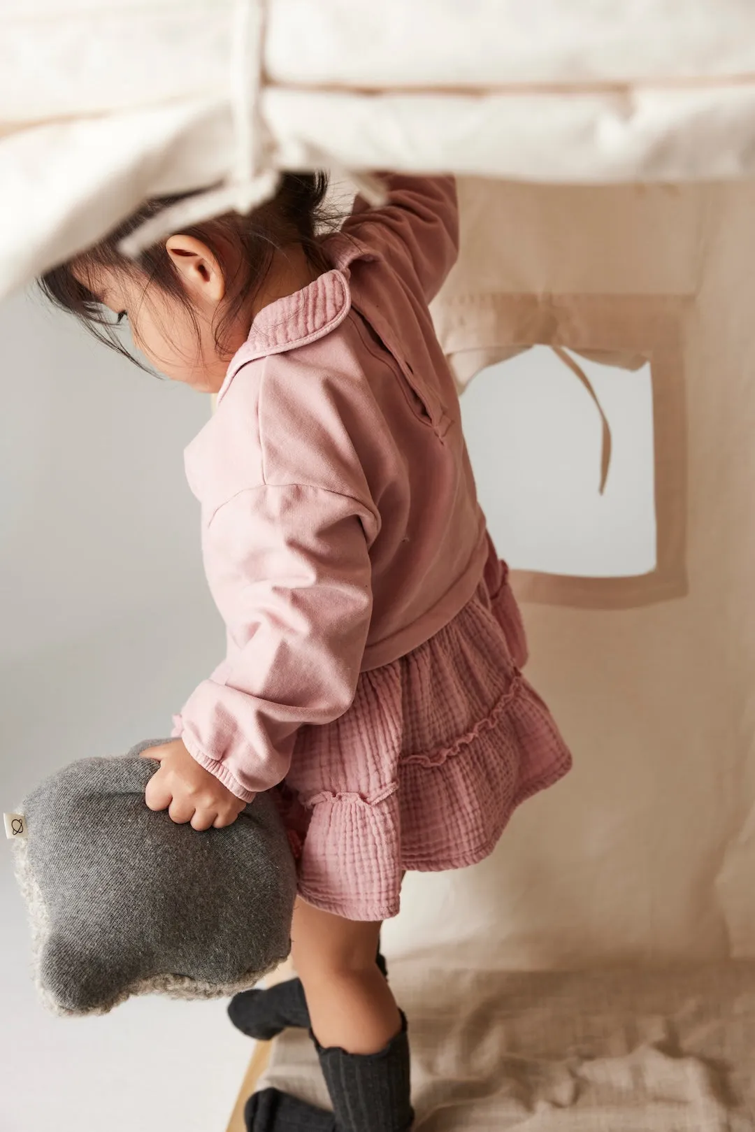 Baby Soft Fleece Dress "Mia Pink"