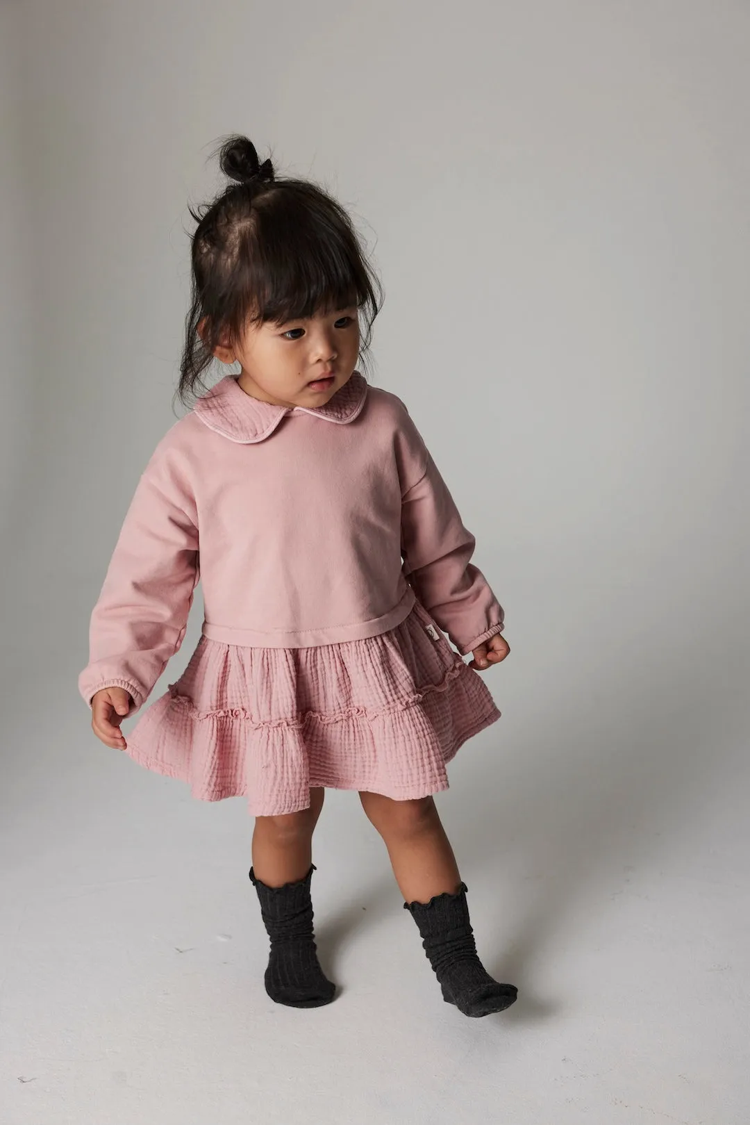 Baby Soft Fleece Dress "Mia Pink"