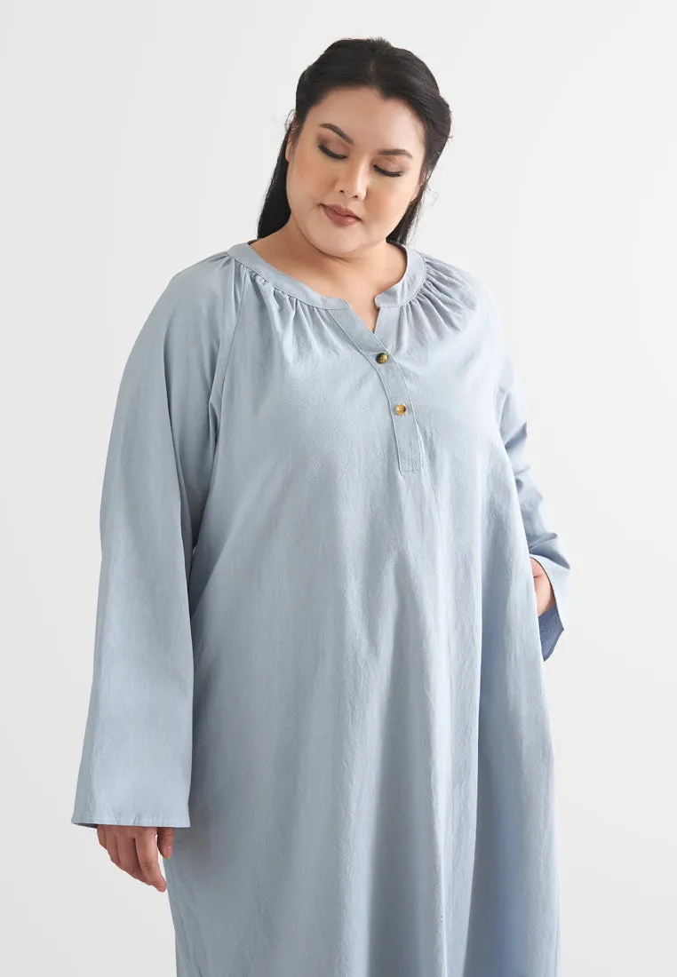 Bebas ZEN Effortless Stand Collar Tunic Dress