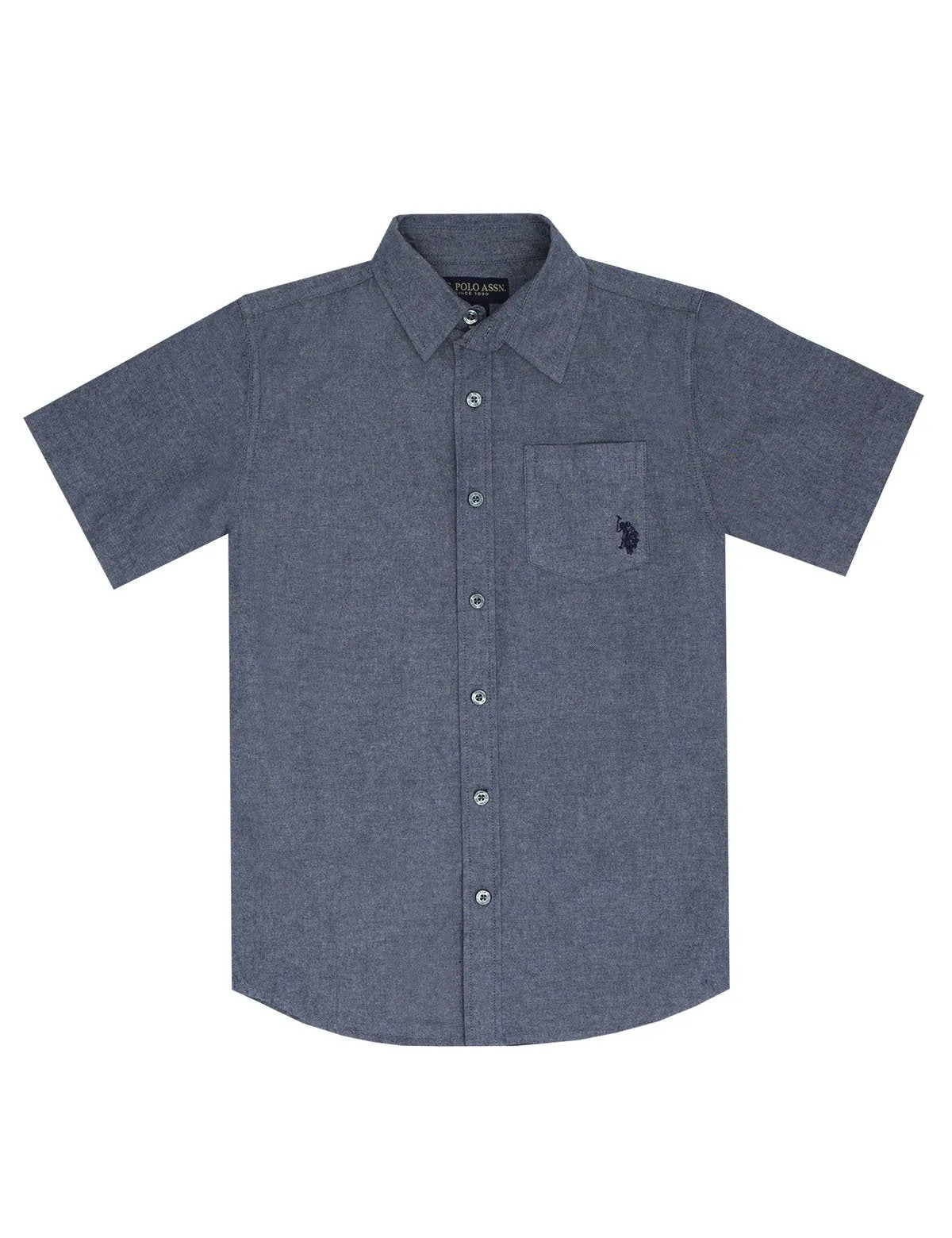 BOYS SHORT SLEEVE CHAMBRAY SHIRT