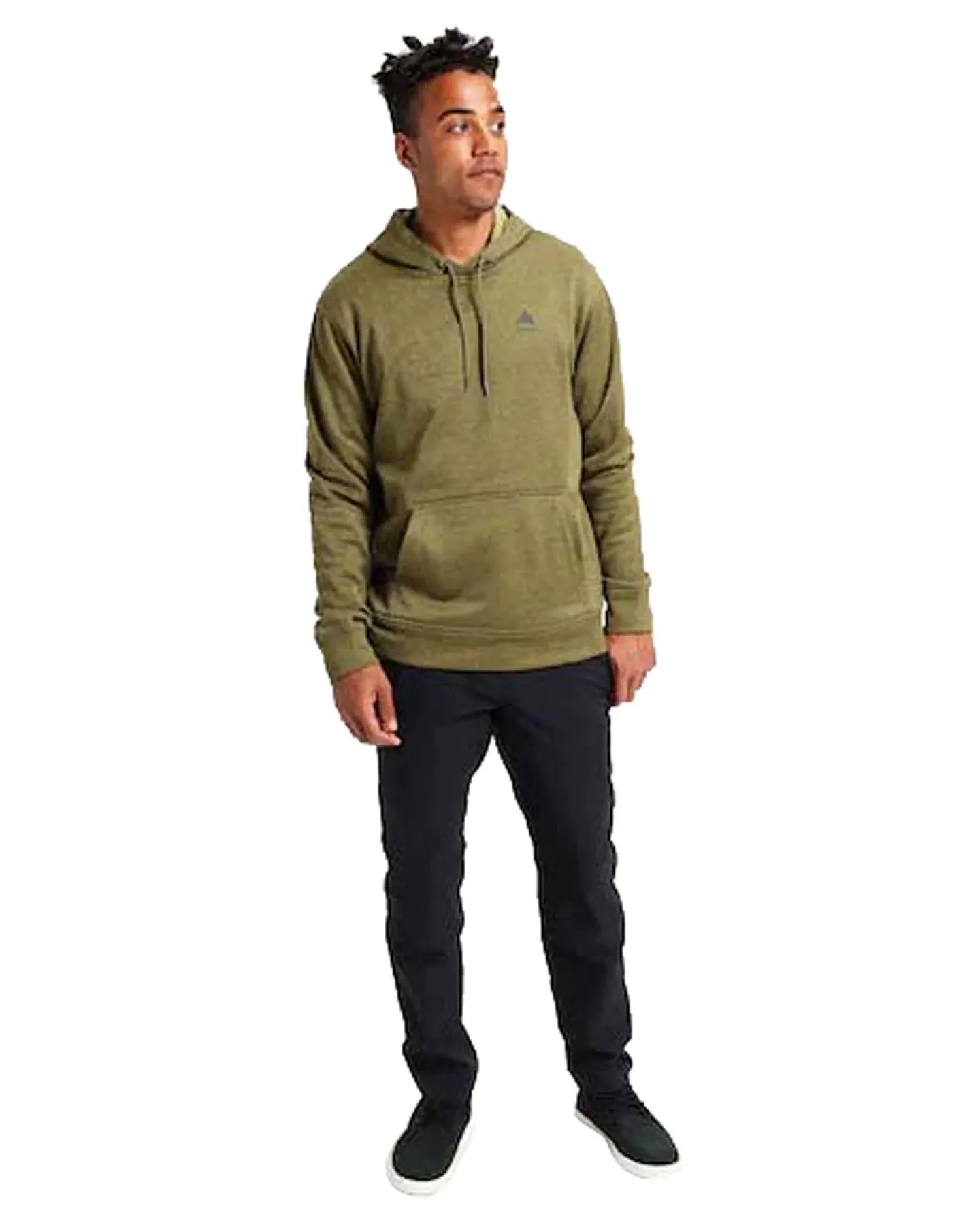 Burton Men's Oak Pullover Hoodie - Martini Olive Heather