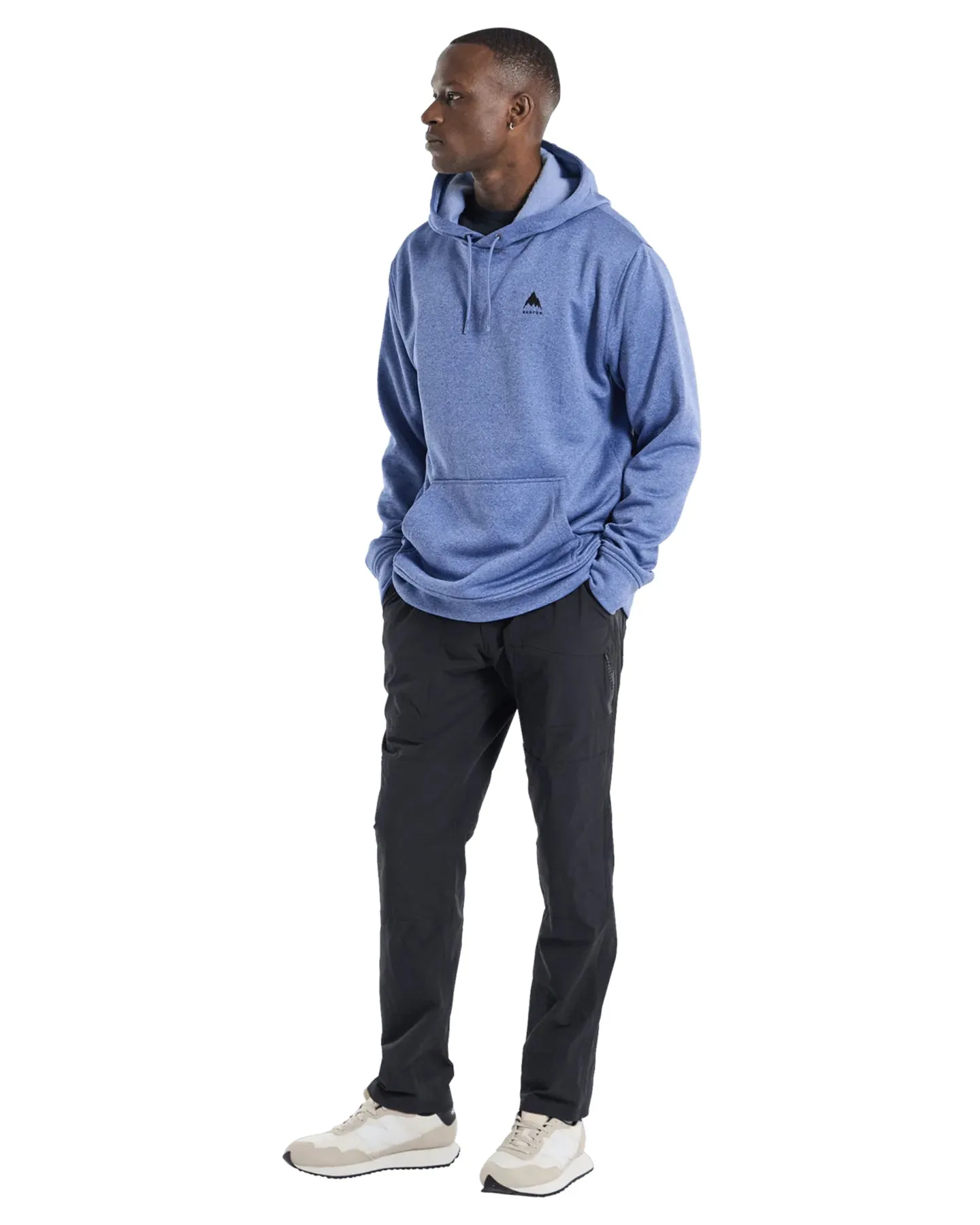 Burton Men's Oak Pullover Hoodie - Slate Blue Heather