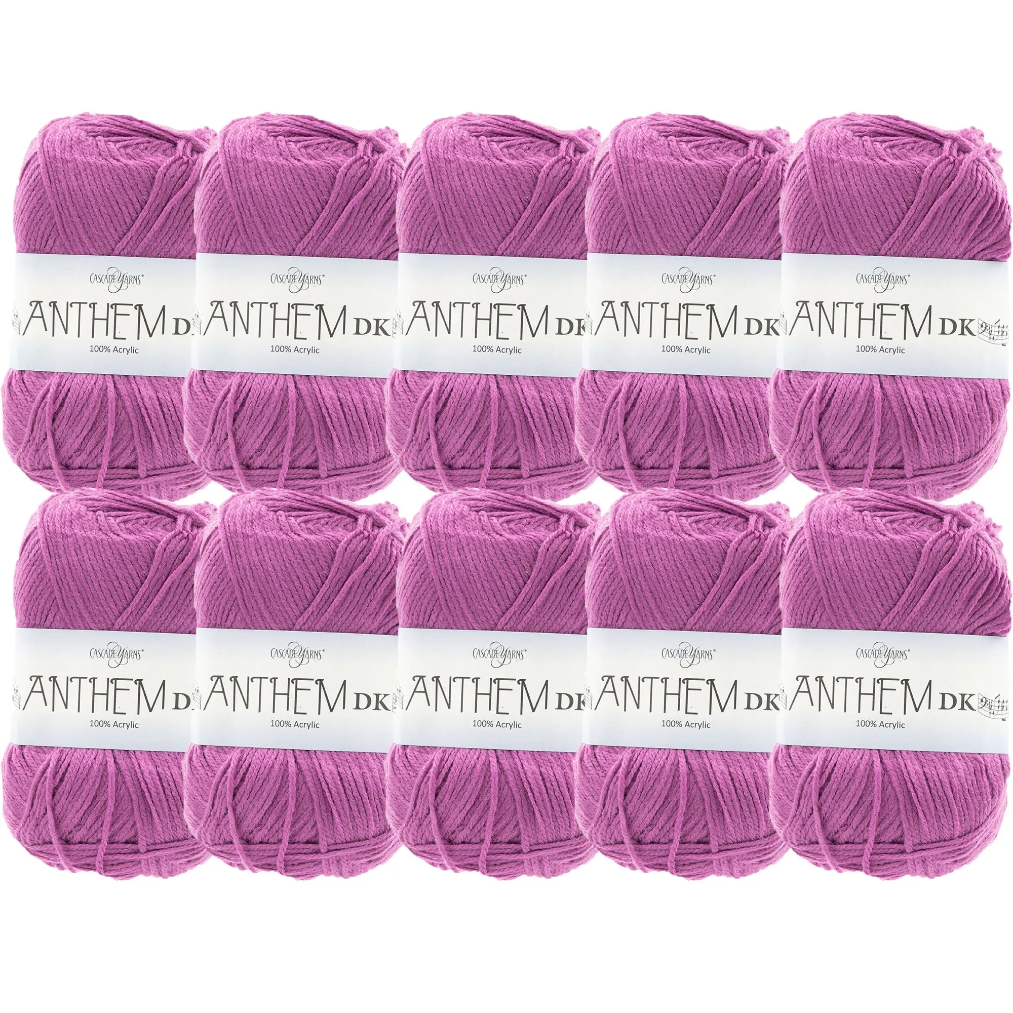 Cascade Yarns Anthem DK Yarn - 69 Orchid - 10-Pack