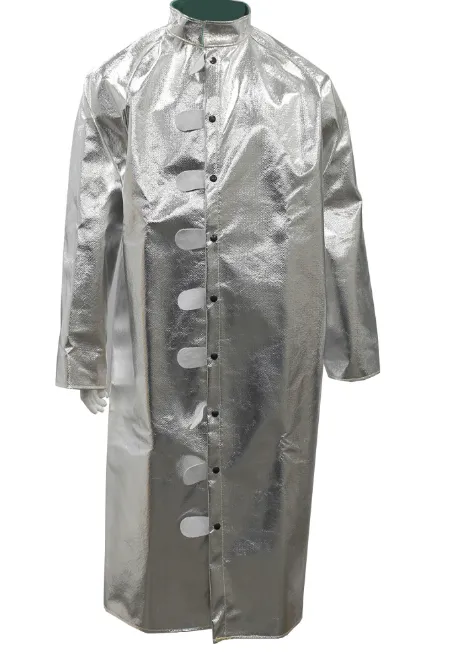 Chicago Protective Apparel 603-ACK Aluminized Carbon Kevlar (Style A) 50” Heat Resistive Coat | Free Shipping and No Sales Tax