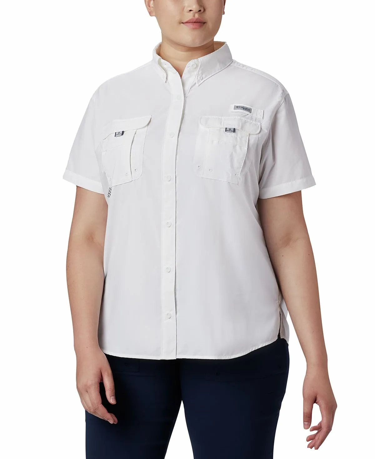 Columbia Plus Size Bahama Shirt, White