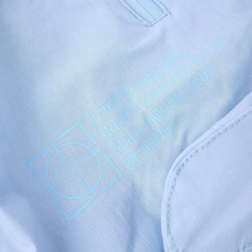 Combat Nylon Joggers Baby Blue