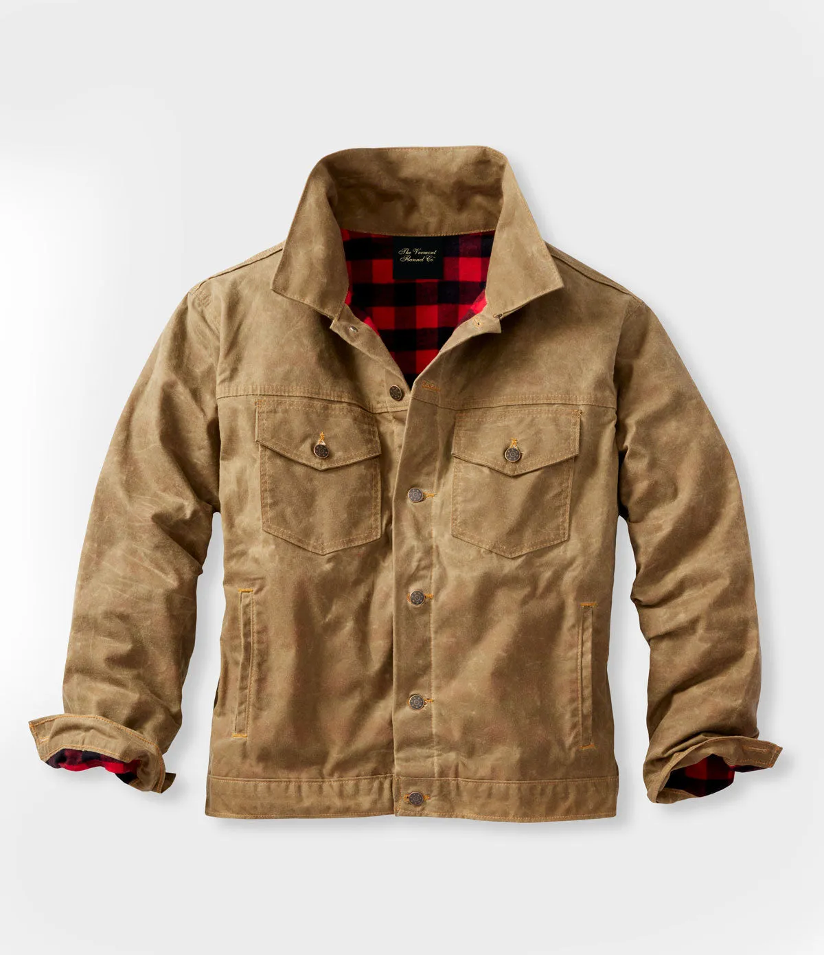 Field Tan '91 Flannel Lined Waxed Canvas Jacket