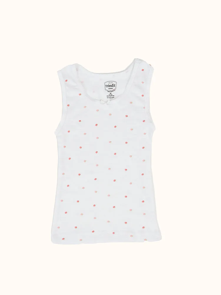 Girls' Cotton Camisole (3 Pack) - Pink/White