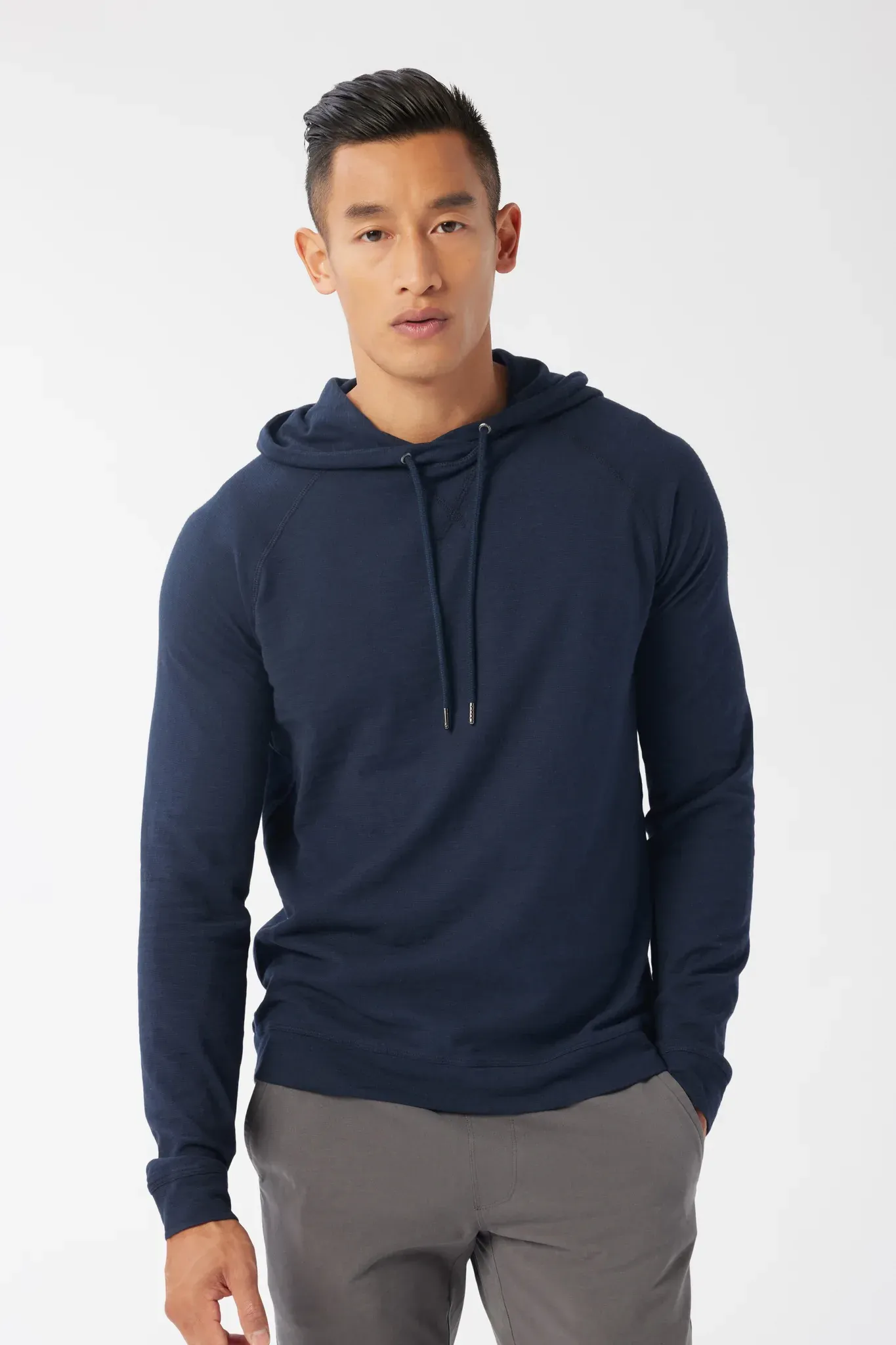 Good Man Brand LS Hoodie Soft Slub - Sky Captain