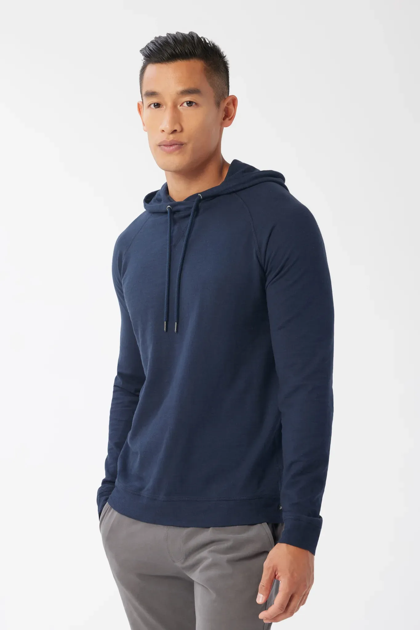 Good Man Brand LS Hoodie Soft Slub - Sky Captain