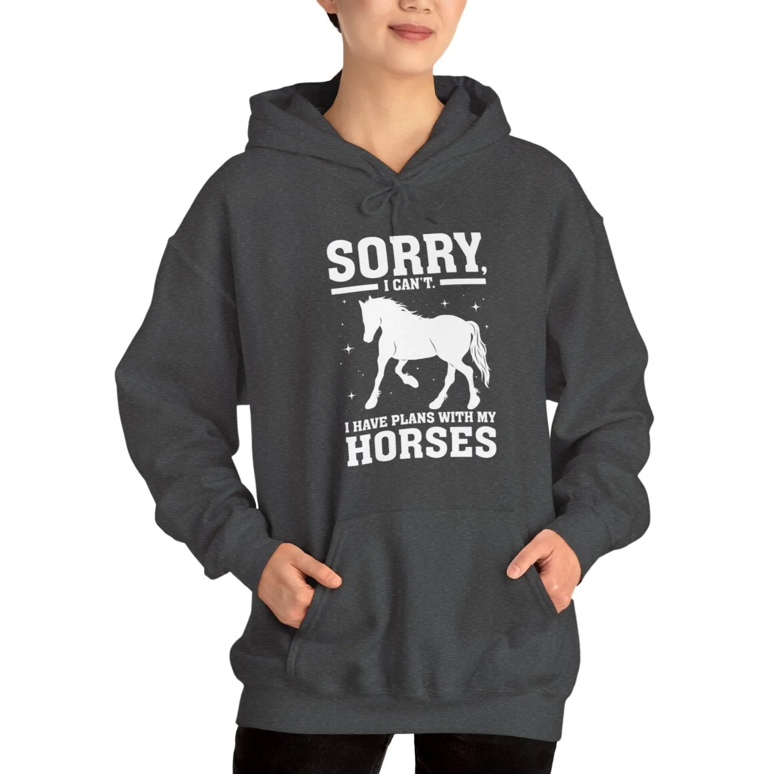 Horse Lover Hoodie 🥶 Sorry I can't - 🐴 I have plans [So cozy when it's cold out]