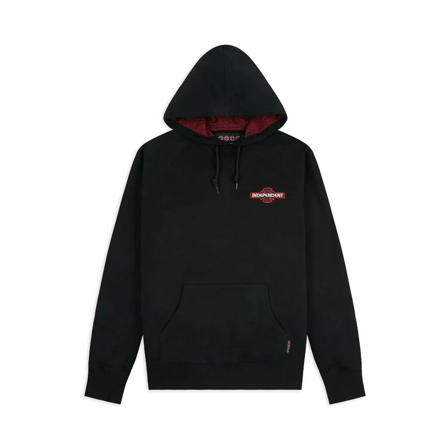 Independent Array Pullover Hooded Mens Sweatshirt - Black