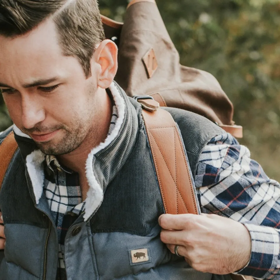 Jackson Vest w/ Sherpa Collar | Stone & Slate