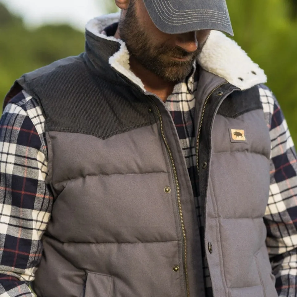 Jackson Vest w/ Sherpa Collar | Stone & Slate