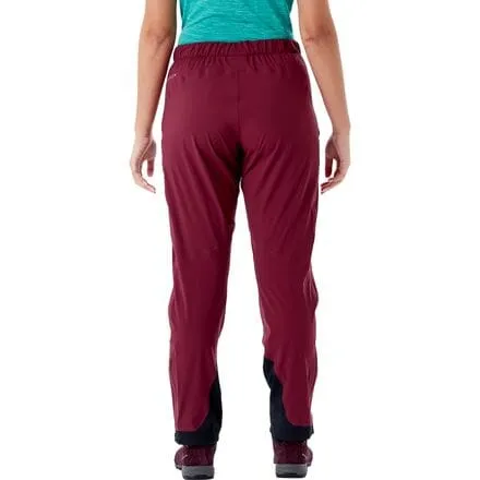 Kinetic 2.0 women's Rab trousers, color Deep Heather