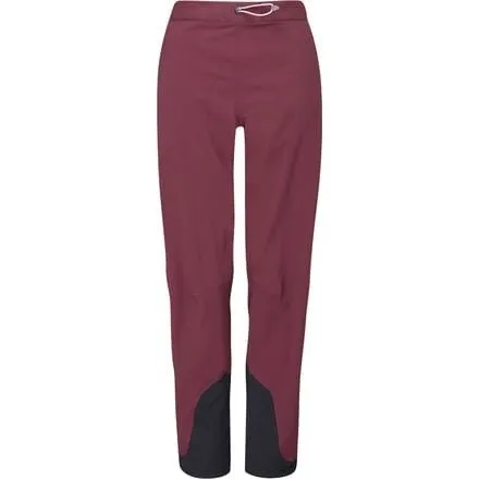 Kinetic 2.0 women's Rab trousers, color Deep Heather