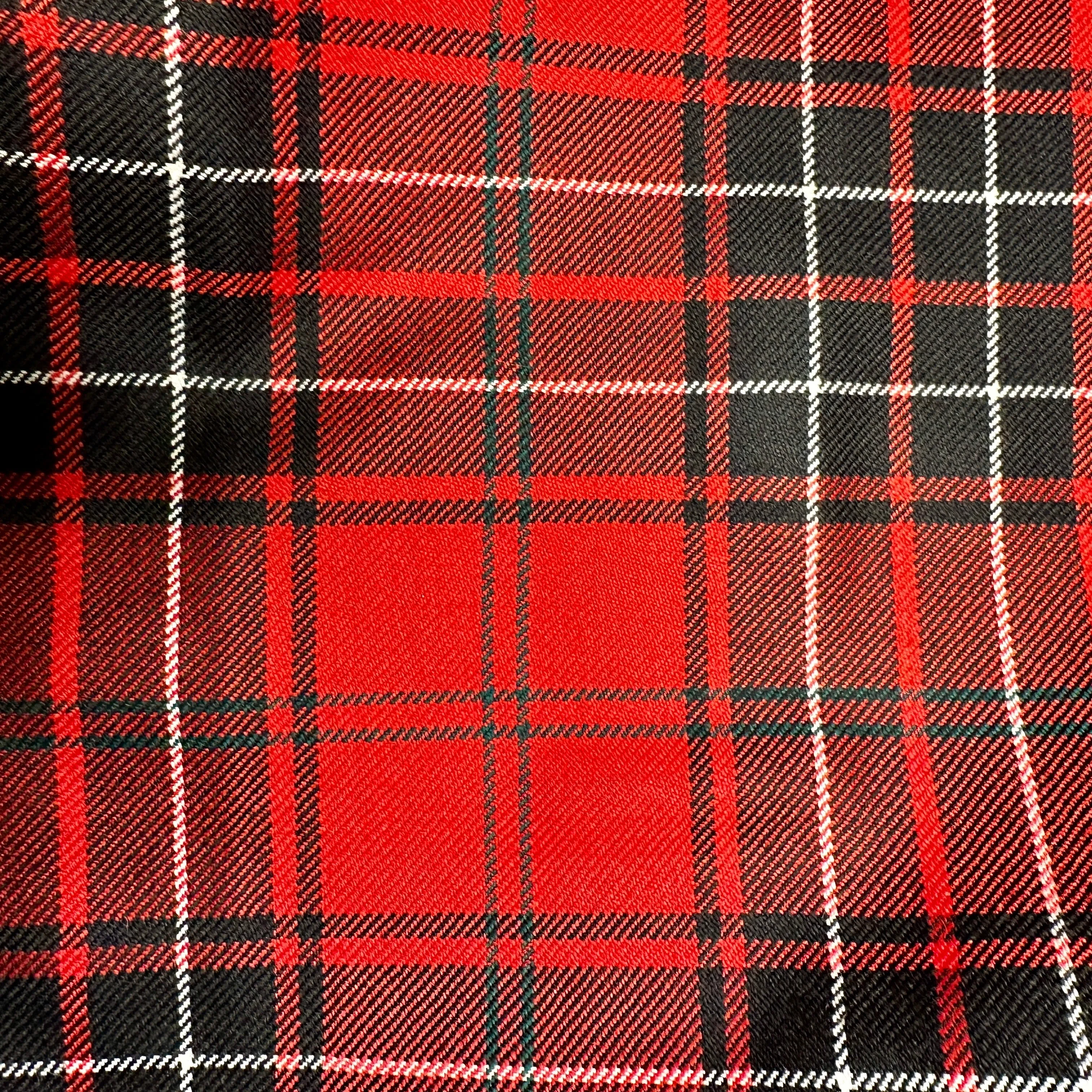 Large Waxed Canvas and Tartan Wool Lined Bushcraft Ground Cloth