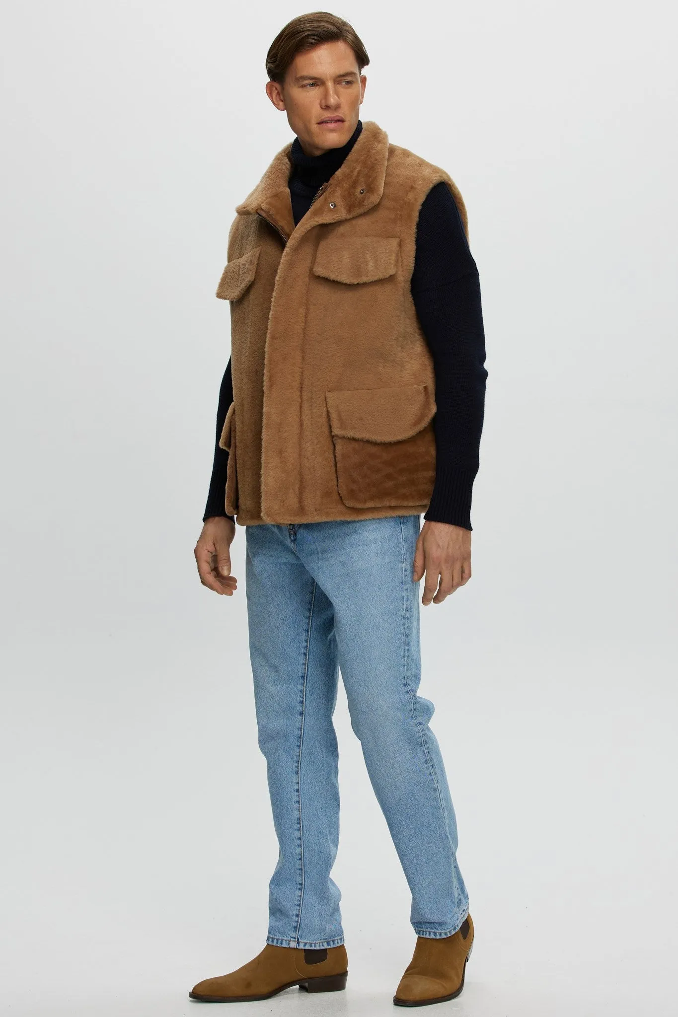 Men's Select Sheared Shearling Vest