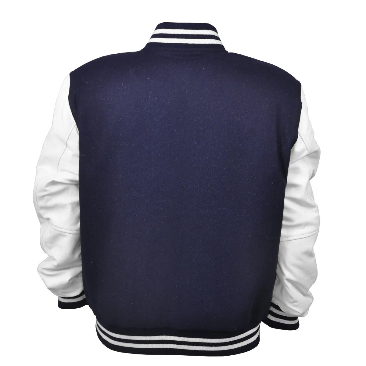 Men’s Varsity Jacket Genuine Leather Sleeve and Wool Body