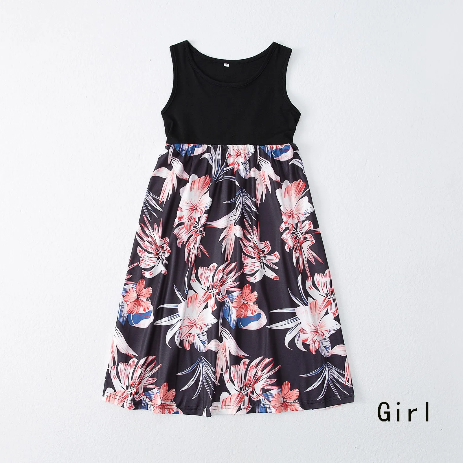 Mom and Son Floral Print Dresses & T-shirts Sets