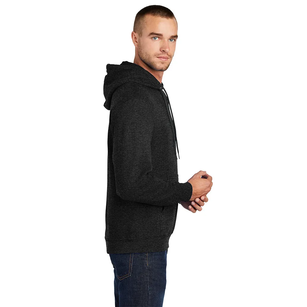 Port & Company® Core Fleece Pullover Hooded Sweatshirt - Black Heather