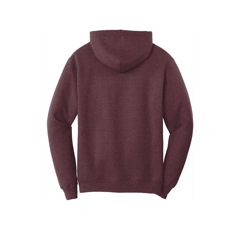 Port & Company® Core Fleece Pullover Hooded Sweatshirt - Heather Athletic Maroon