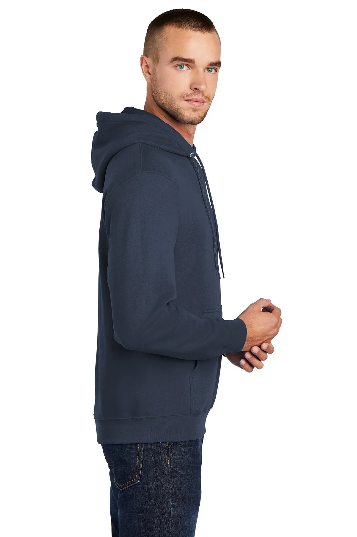 Port & Company Tall Core Fleece Customized Hoodies, Navy