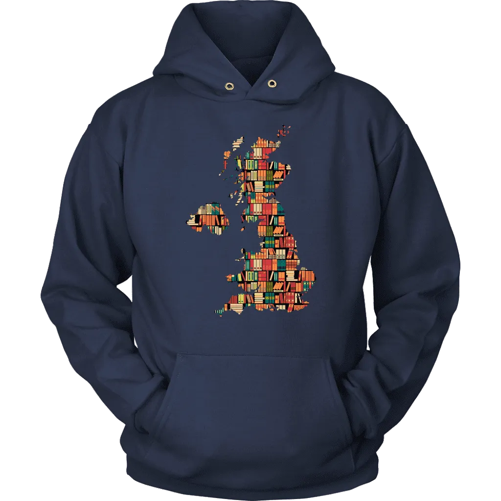 "UK Bookish Map" Hoodie