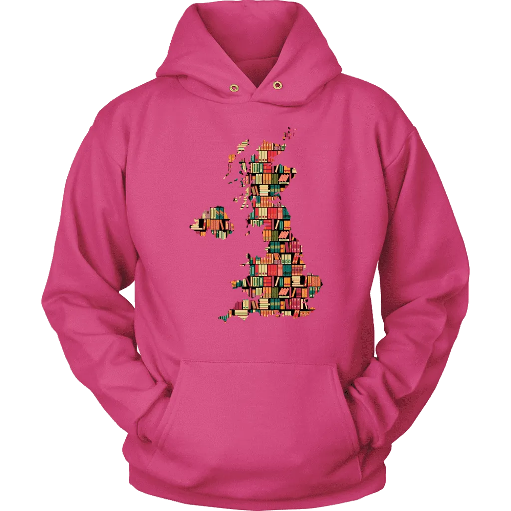 "UK Bookish Map" Hoodie