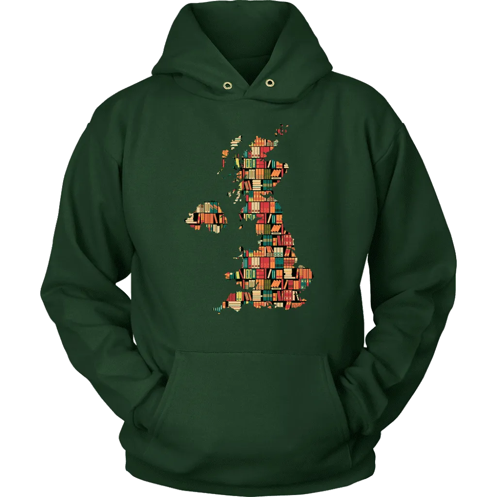 "UK Bookish Map" Hoodie