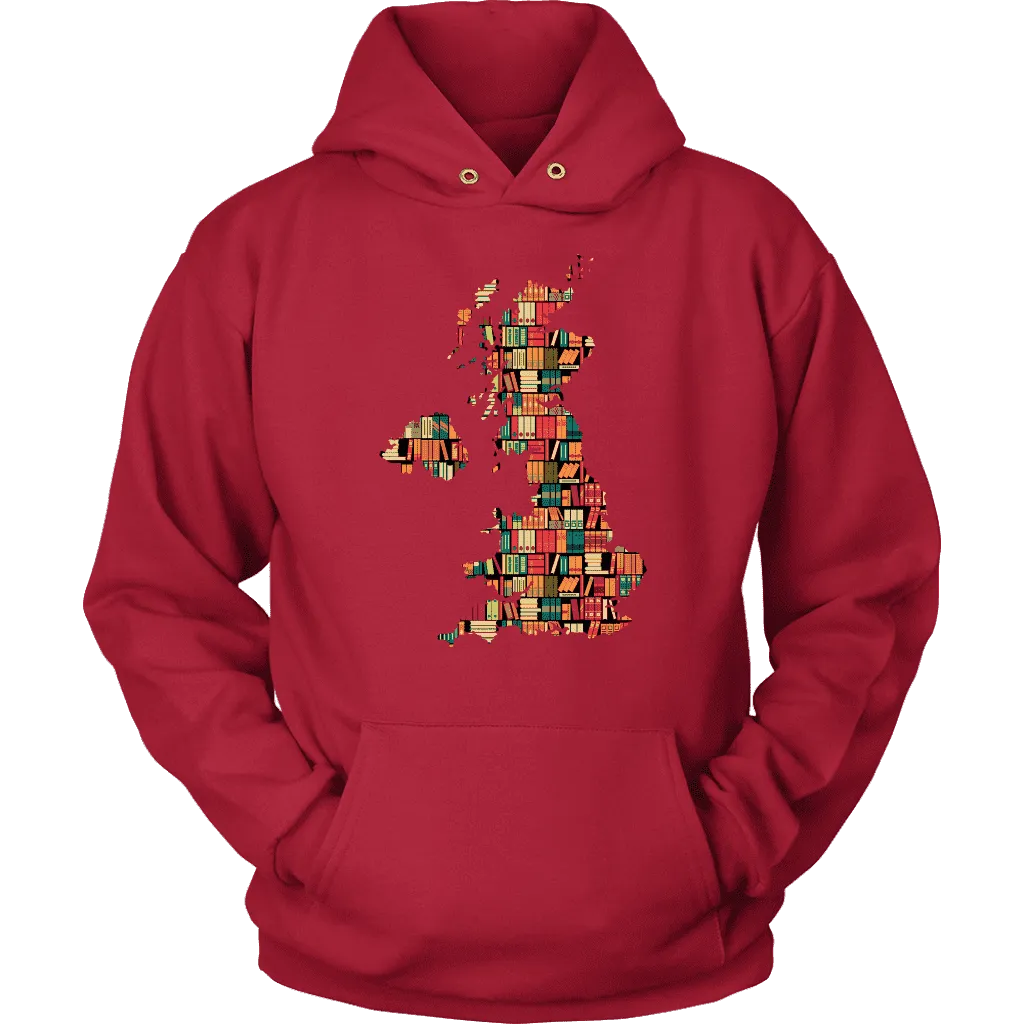 "UK Bookish Map" Hoodie