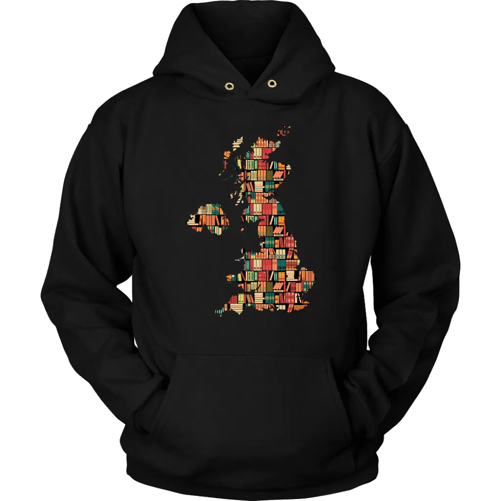 "UK Bookish Map" Hoodie