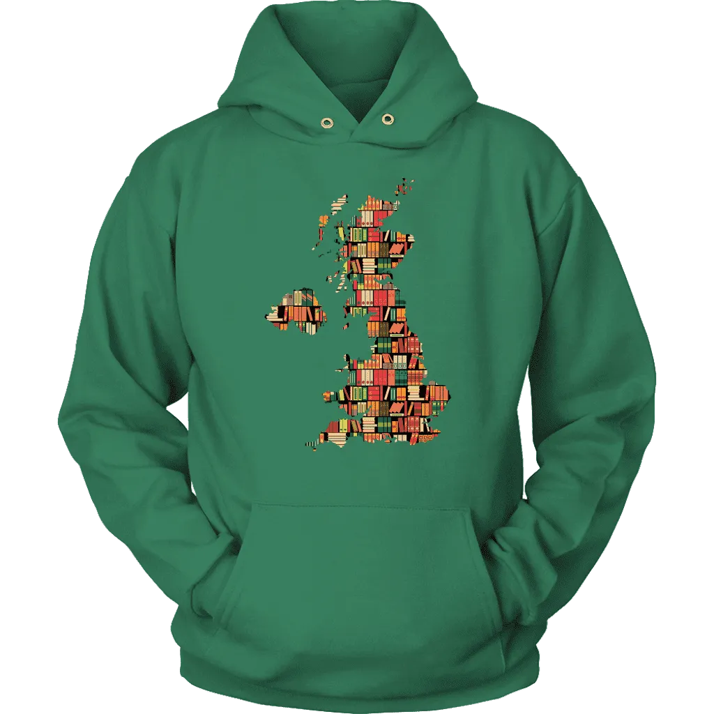 "UK Bookish Map" Hoodie