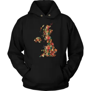 "UK Bookish Map" Hoodie