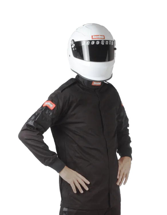 RaceQuip Single Layer Fire Suit Jacket - Black - 3XL - 111008