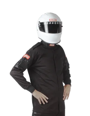 RaceQuip Single Layer Fire Suit Jacket - Black - Large - 111005