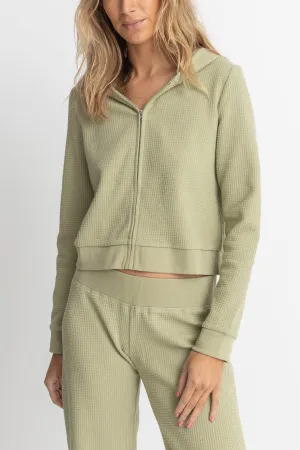 Rhythm Light Layers Zip Up - SAGE