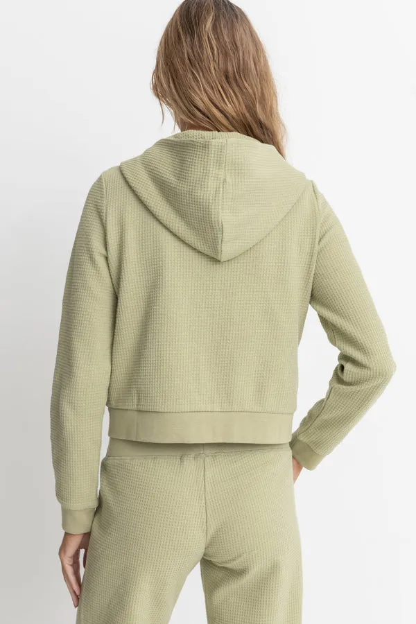 Rhythm Light Layers Zip Up - SAGE