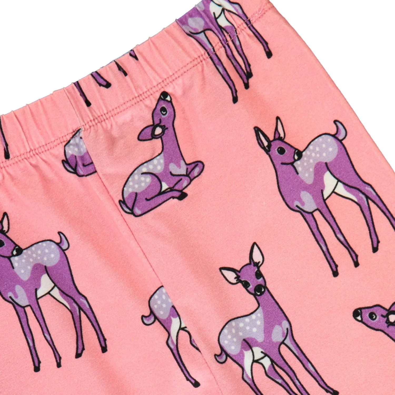 Småfolk Bridal Rose Leggings for Kids with Deer