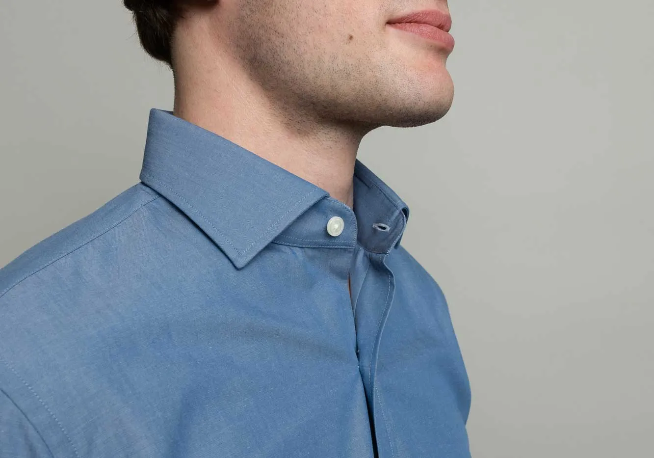 The Dusk Blue Saunders Denim Dress Shirt