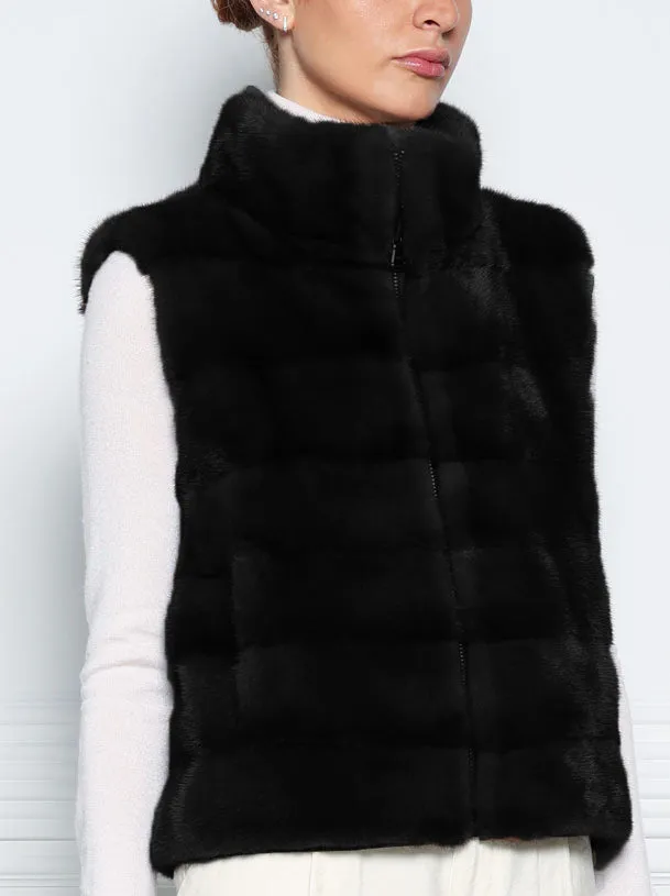 The Nina Storm Mink Fur Vest