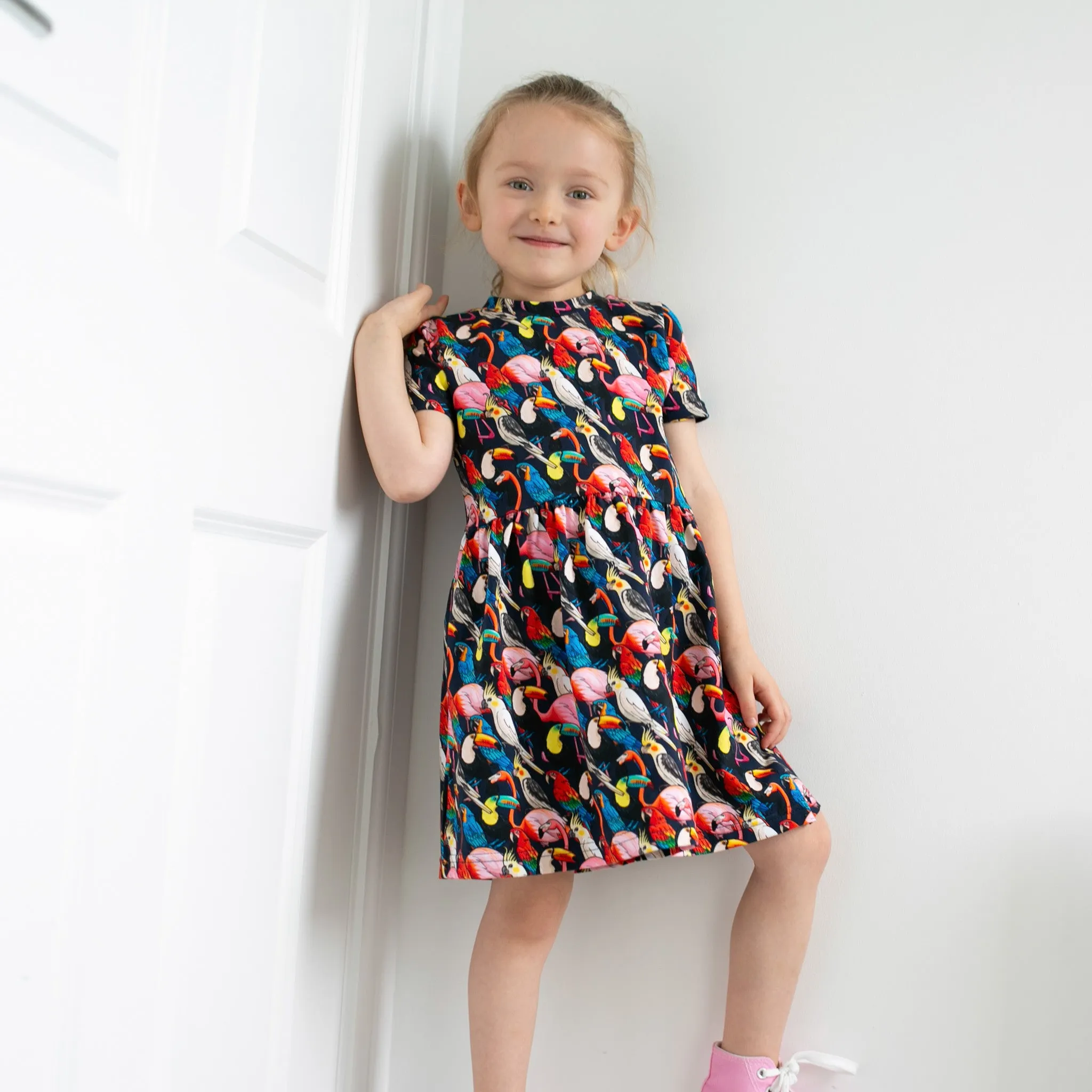 Tropical birds print Dress