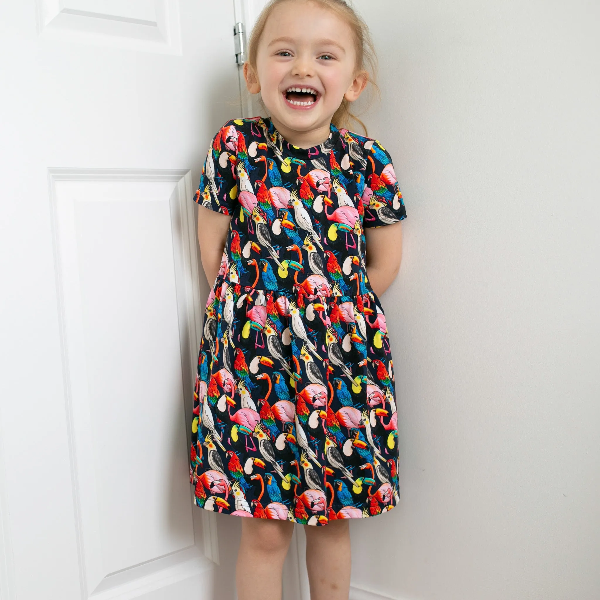 Tropical birds print Dress