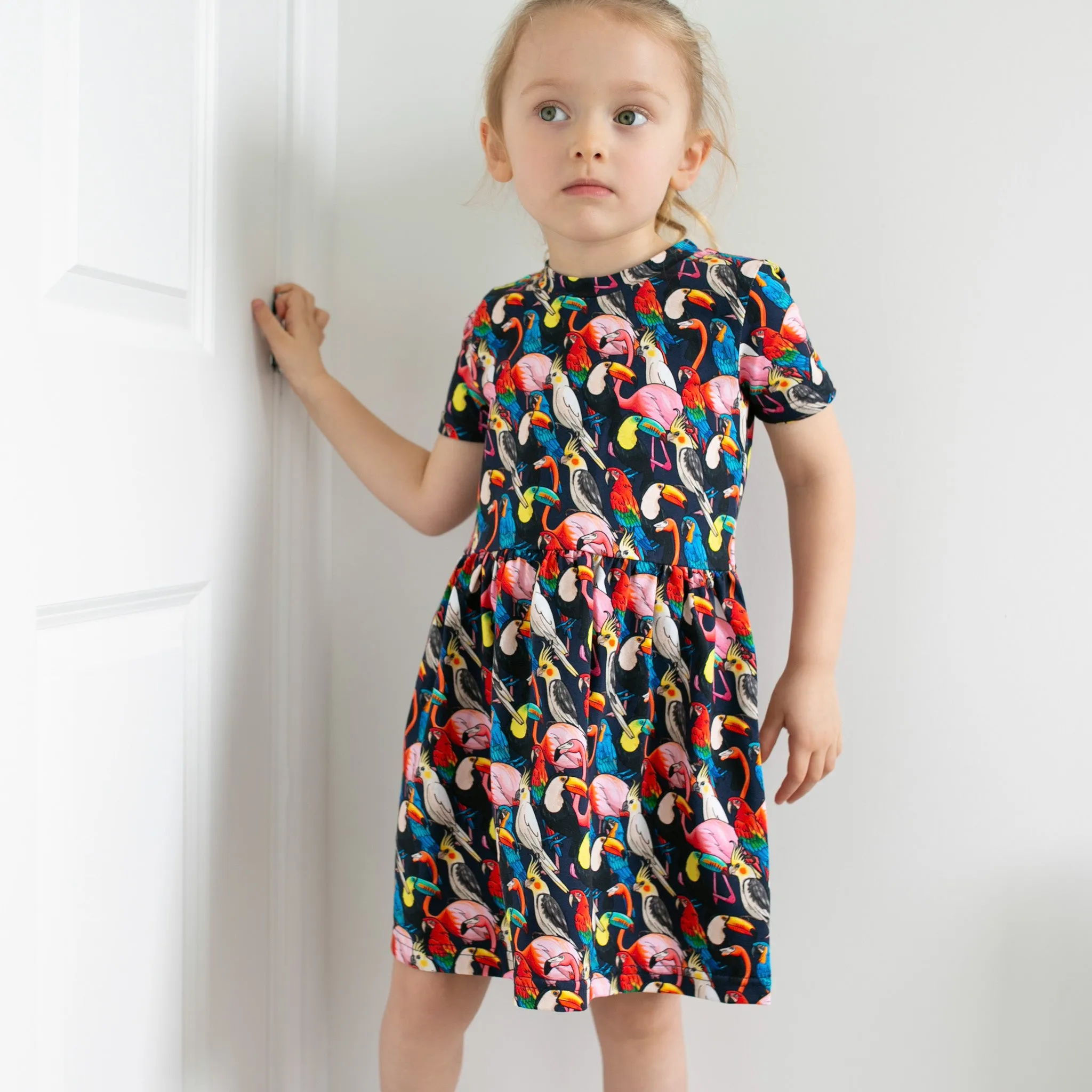 Tropical birds print Dress