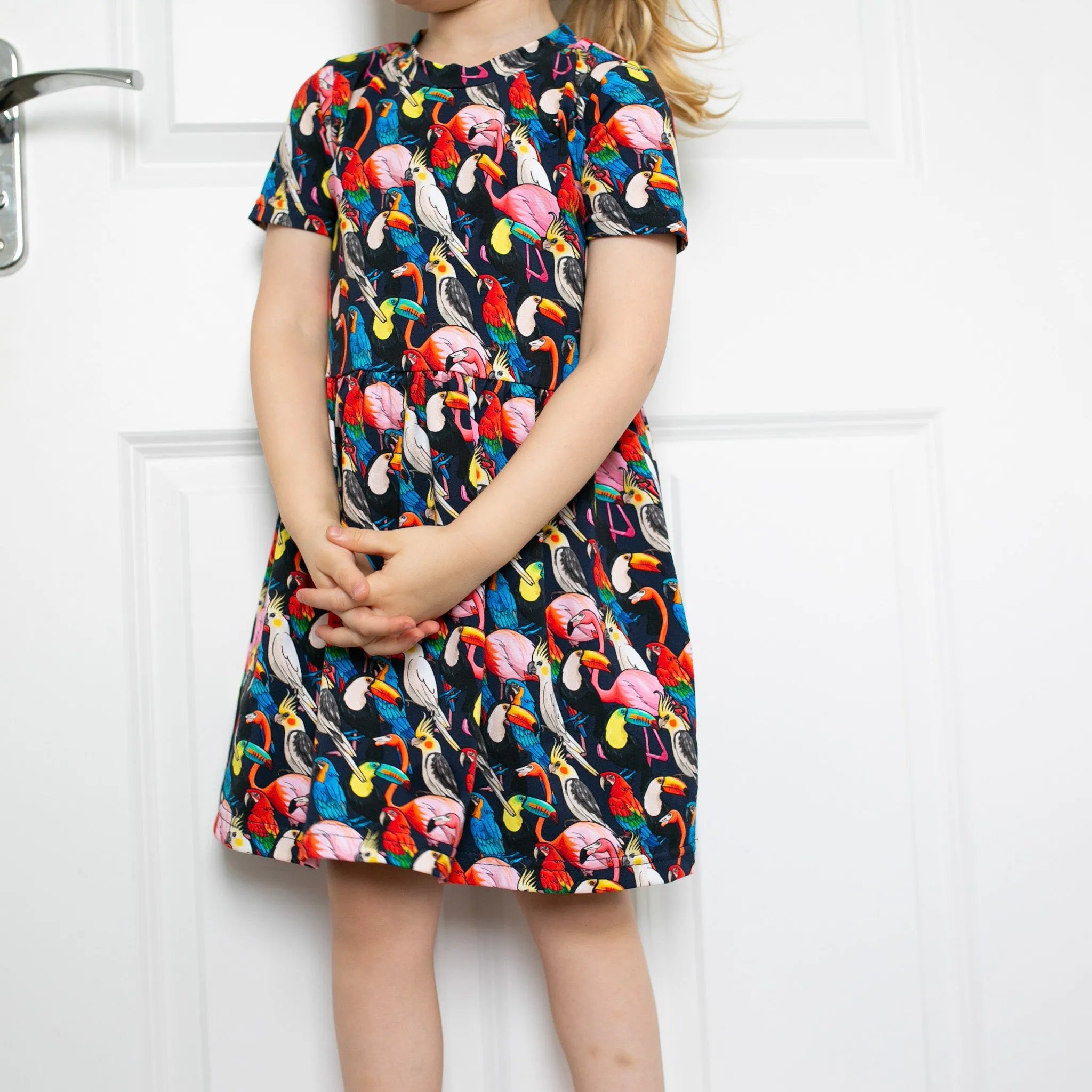 Tropical birds print Dress