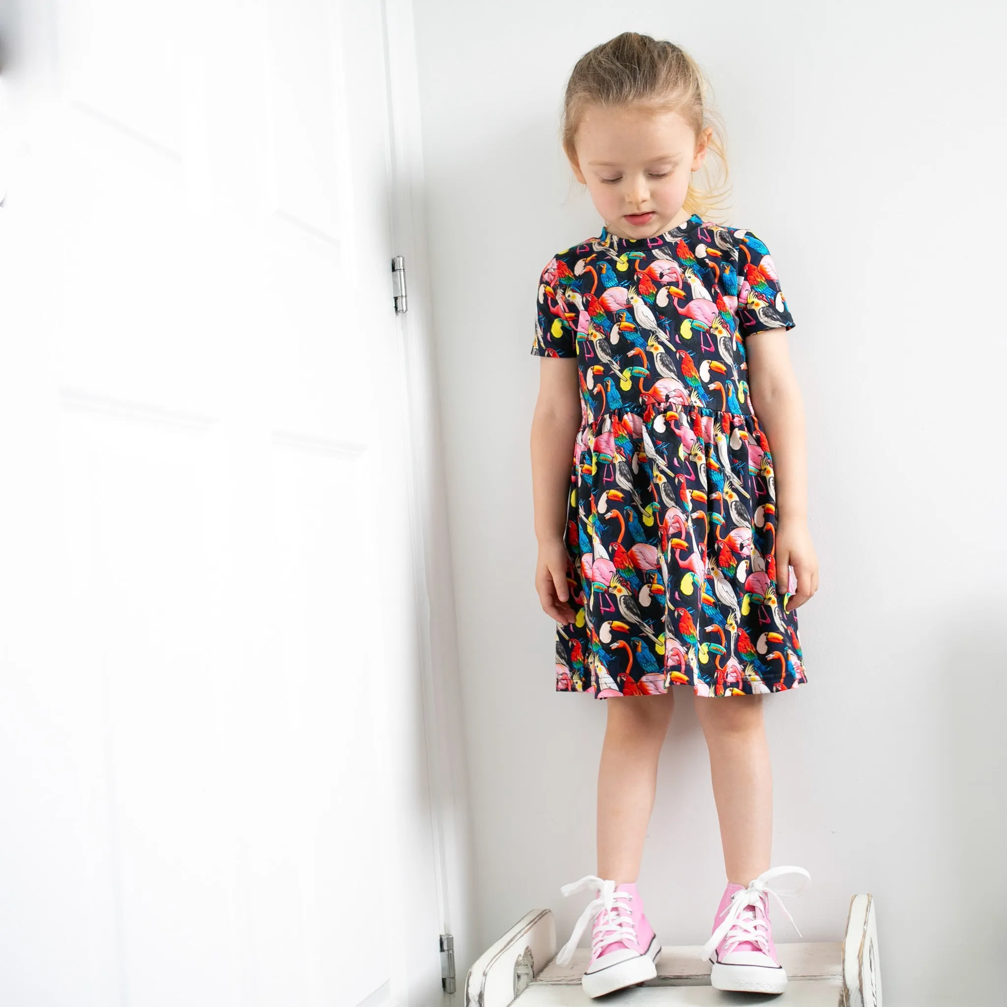 Tropical birds print Dress