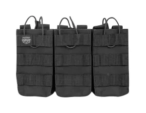 Valken V-Tac Molle Triple AR Style Magazine Pouch - Black