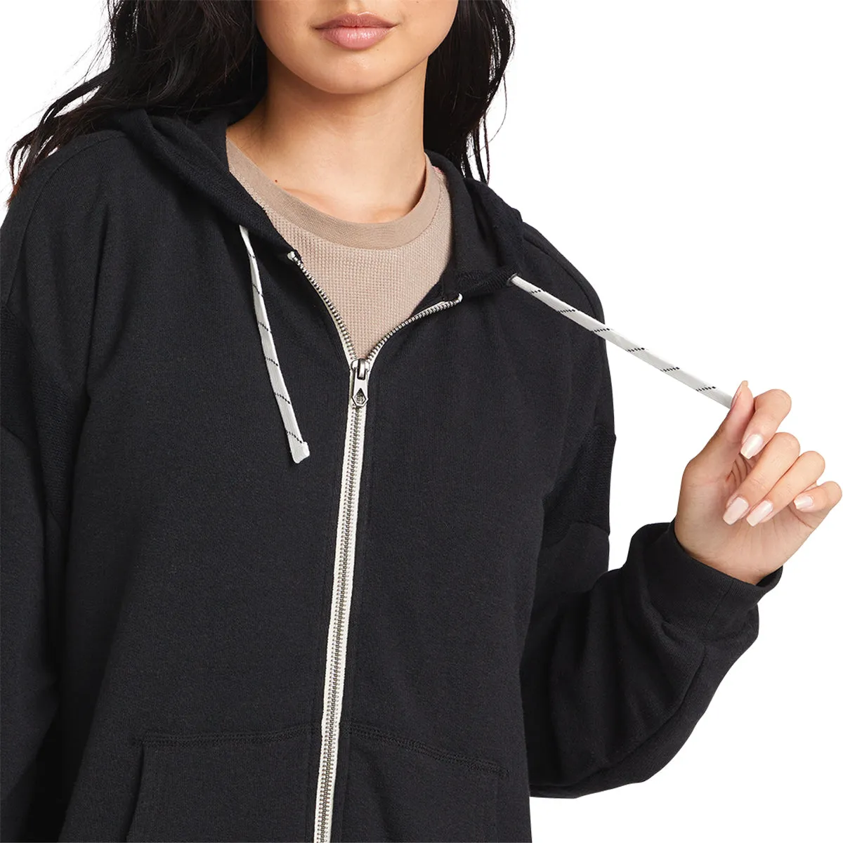 Volcom Women's Lived in Lounge Frenchie Zip Hoodie